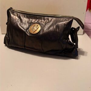 Gucci Black Interior Tote with Gold-Tone Zipper